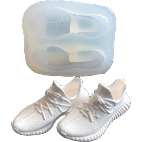 Coconut shoe shape Silicone mold cake decorating tools chocolate gumpaste mold Car fragrance aroma spread plaster Pendant mold