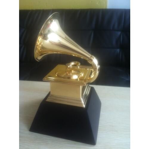 Zinc alloy Grammy Trophy Height 23CM Music Souvenirs Award Free Engraving halloween christmas decoration
