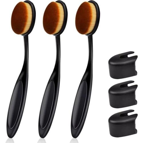 3 Pcs Ink Paints Mixing Blending Brushes Drawing Painting Makeup Brushes with Lid for DIY Scrapbooking Card Making Handmade Tool