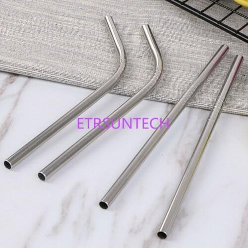 500pcs/lot 18cm Short Drinking Straw For Kids 316 Stainless Steel Straw Reusable Silver Metal Straws Food Grade For Juicy
