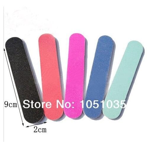 500 pcs mixed colour EVA nail file manicure tool nail file nail emery board dropshipping