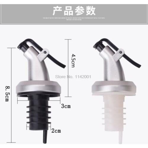 2000pcs Oil Bottle Stopper ABS Lock Plug Seal Leak-proof Food Grade Plastic Nozzle Sprayer Liquor Dispenser hot