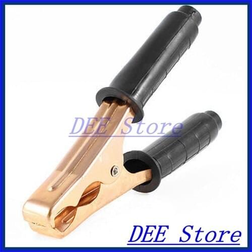 Black Soft Plastic Insulated Boot Car Battery Test Alligator Clip Clamp 300A