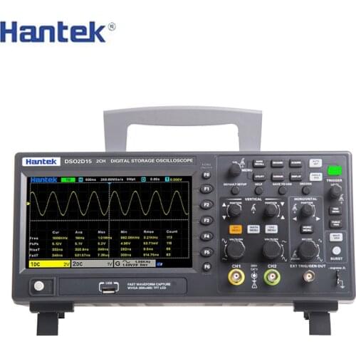 Hantek Digital Oscilloscope DSO2C10 2C15 2D10 2D15 2 Channels 100Mhz/150Mhz Storage Osciloscopio 1GSa/s Sample Rate
