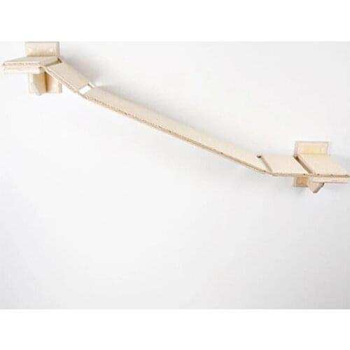 Cat Wooden Bridge Climbing Frame Tree Hammock Cat Furniture Toys