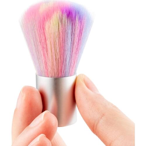 Nail Art Colorful Cleaning Brush Soft Dust Remover Acrylic UV Gel Powder Tool Manicure Care Cleaner DIY Salon Tool