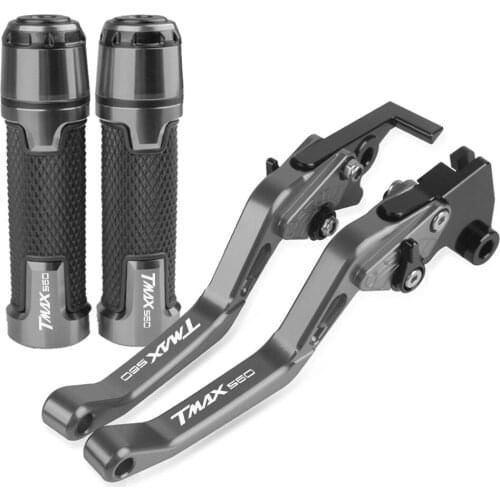 Motorcycle aluminum Accessories TMAX560 2019 2020 Handle Grips Handlebar Short Brake Clutch Lever For YAMAHA TMAX560 2019 2020