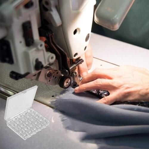 NHBR 50 Pcs Sewing Machine Bobbins with Case for Brother Singer Janome Kenmore