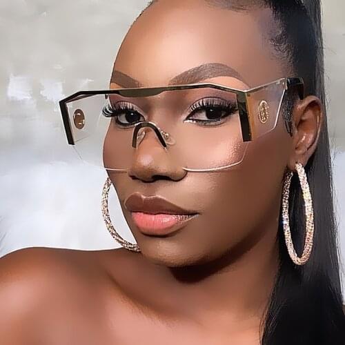 New Luxury Brand One Pieces Sheild Sunglasses For Men Oversized Pilot Cool Sun Glasses Women Vintage Alloy Gradient Uv400 Shades