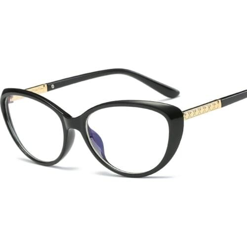 Spectacle Womens Glasses Frame Cat Eyes Eyeglasses Optical Frame Clear Glasses Prescription Eyewear Vintage Optical Brand Eye