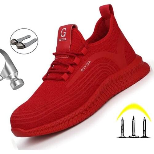 With Steel Toe Work Safety Shoes Men Boots Puncture-Proof Indestructible Shoes Non-slip Designer Winter Sneakers for Men