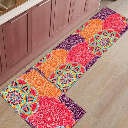 Nordic Bohemian style multicolored colors rug home door mat Kitchen mat Kitchen carpet Kitchen rug Bath mat hallway carpet Mats