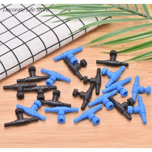 3/10pcs Fish Tank Air Line Flow Control Regulator Valve Aquarium For 4/6mm Airline Tubing Pipe Adjustable Connector Switch Tap