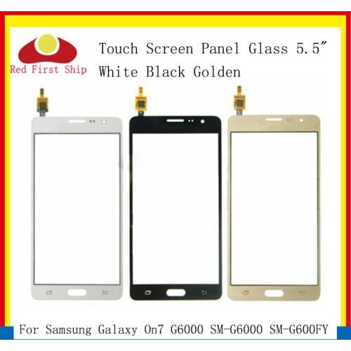 10Pcs/lot TouchScreen For Samsung Galaxy On7 G6000 SM-G6000 Touch Screen Digitizer Panel Sensor Front Outer On7 LCD Glass