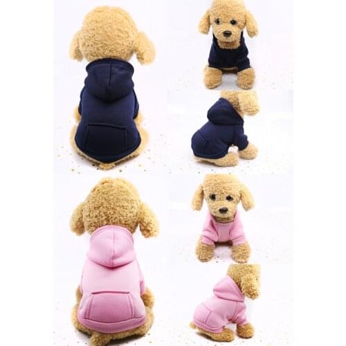 Pet supplies Fleece cloth hooded pet sweater Small dog clothes Autumn and winter models dog costume halloween pet clothes
