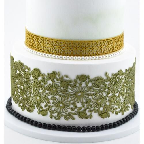 High Quality Food Grade Flower Pattern Cake Fondant Mold Cake Chocolate Sugarcraft Silicone Mold DIY Baking Tools