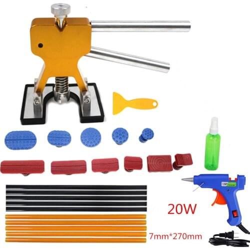 PDR Tools Dent Puller Paintless Car Dent Repair Tool Dent Removal Dent Puller Tabs Dent Lifter Tool Kit Hand Tool Set
