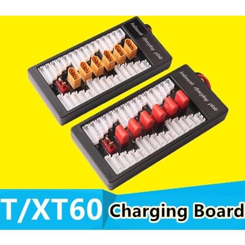 XT60/T plug Lipo Charging Board Parallel 6 in1 battery Charger Plate for Imax B6 B6AC B8 RC FPV Quadcopter Assembled class