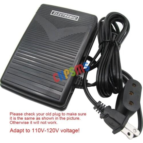 1PCS #196131 110V/220V FOOT CONTROL PEDAL Cord fit for Singer Featherweight 201 221 222