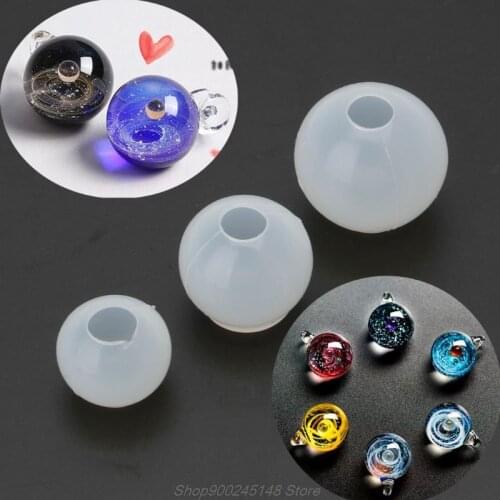 20 25 30mm Universe Ball Pendant Shpe Type Epoxy Resin Silicone Mold for Jewelry Pendant Making Tools 1P M17 21 Dropshipping