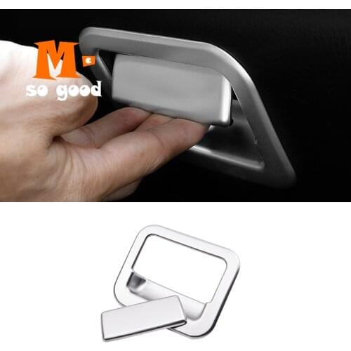 ABS Matte Interior Glove Storage Box Handle Box Cover Trim Sticker for Toyota RAV4 RAV 4 2014 2015 2016 2017 2018 Accessories