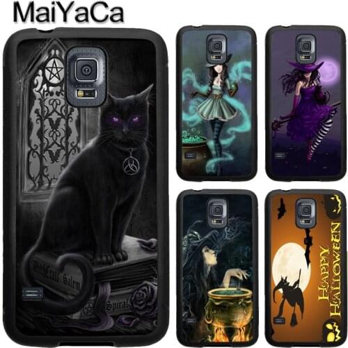 Halloween Moon Witch Horror For Samsung S20 Plus S9 S10 Note 20 Ultra Case For Galaxy A21S A20e A40 A50 A70 A51 A71