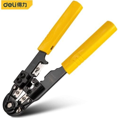 Deli DL381008 Single 8P Network Pliers Electrician Tools Network Cable, Telephone Line Tools Cold Rolled Steel Plate Material