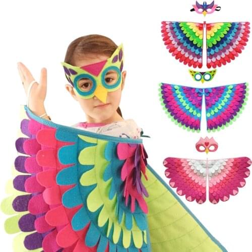 Kids Animal Costume Birds Felt Wings Fun Cosplay Halloween Kids Cosplay Costumes Butterfly Wings for Cosplay Toys