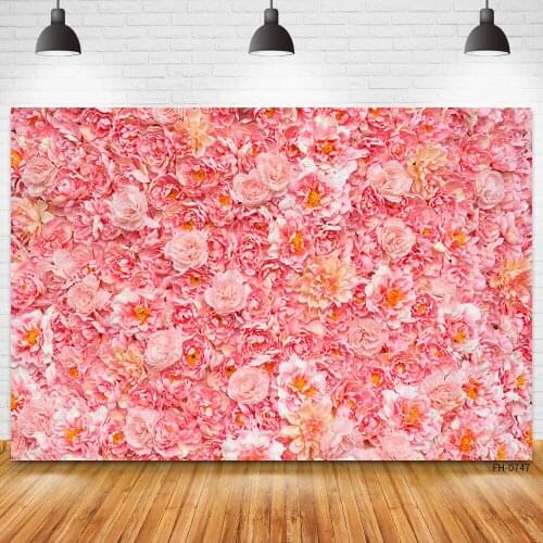 Wedding Lovers Photocall Backgrounds Birthday Party Portrait Newborn Baby Photography For Photo Studio Flowers Wall Backdrops