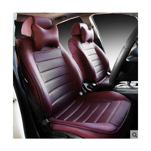 Leather customize car seats covers auto cushion set for skoda octavia fabia supurb rapid yeti seat cover suzuki swift regal sail