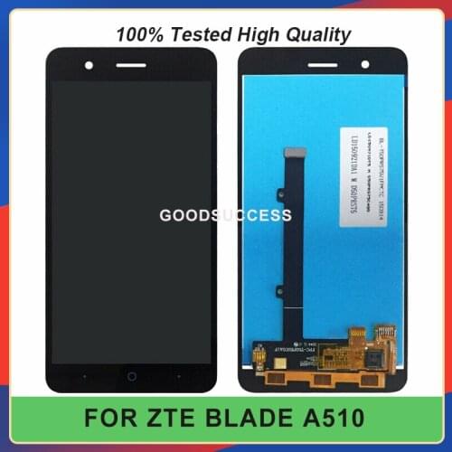 New 5.0'' For ZTE Blade A510 LCD Display Touch Screen Glass Panel BA510 BA510C Lcds Assembly Free Tools