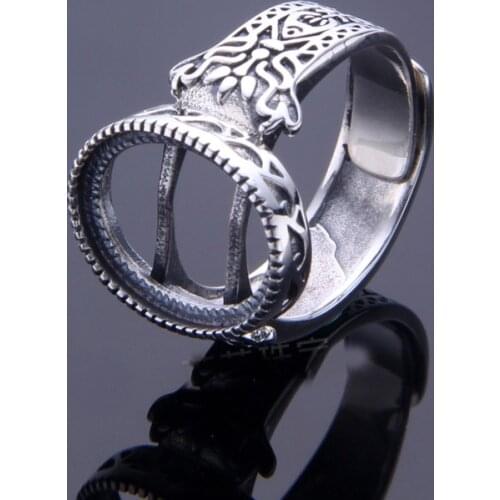 12*15mm 925 STERLING SILVER men women Semi Mount Bases Blanks base blank Pad ring Setting wedding jewelry findings diy A2114