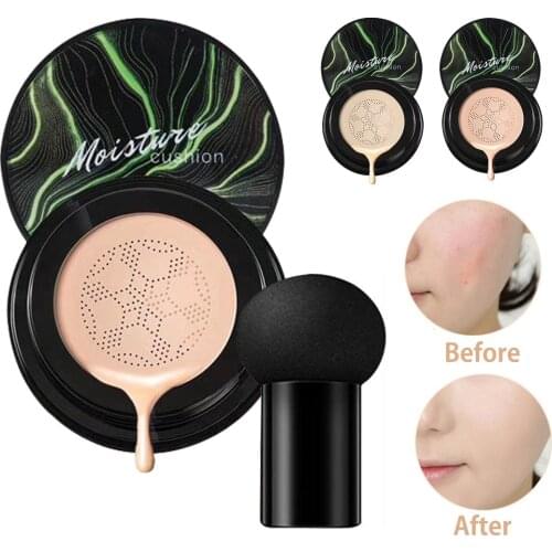 Mushroom Head Foundation BB Cream Air Cushion CC Cream Moisturizing Conceale Nude Makeup Long Lasting Bright Base Face Makeup