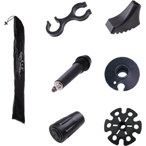 Trek pole basket spare part accessory hike telescope stick nordic walk camp ski Foot crutch bar bag mud snowflake