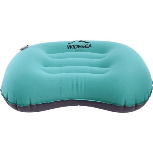 WIDESEA Portable Inflatable Pillow Camping Equipment Compressible Folding Air Cushion Outdoor Protective Tourism Gear