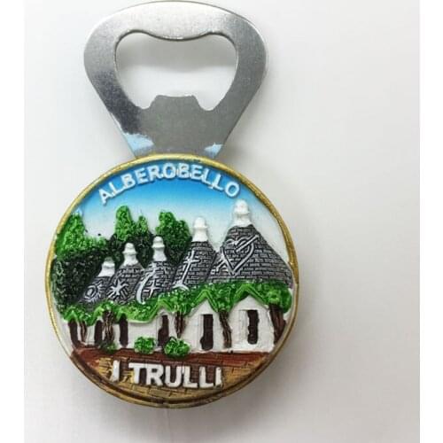 QIQIPP Italy trulli paradise town Alberobello tourist souvenir magnetic stickers refrigerator magnet corkscrew