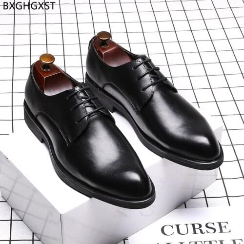 Black Dress Shoes Mens Fashion Elegant Shoes for Men Office 2021 Luxury Designer Shoes Men High Quality Chaussure Homme Zapatos