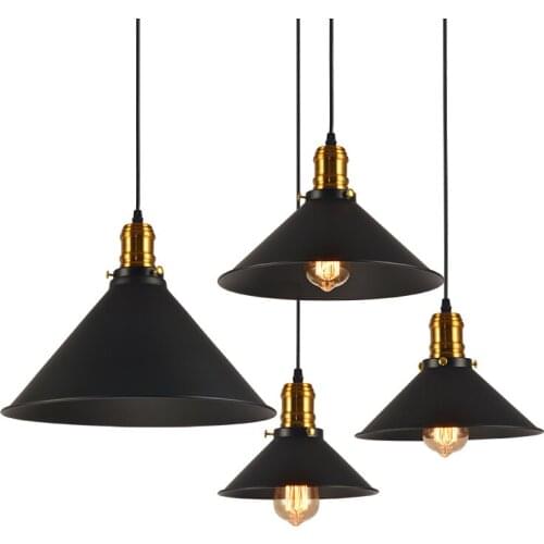 Edison Loft Pendant Lights Vintage Retro Industrial Hanging Lamp Pendant Light for Kitchen Dining Room Bar Modern Home Decor