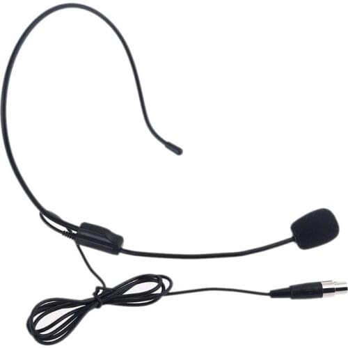 XLR 3 Pin Microphone Head Wear Guide Condenser Mic For Loudspeaker Tour Guide Q81F