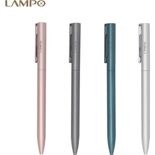 Youpin LAMPO Neutral Pen 0.5mm Black Refill Metal Pens Rotary Switch Smooth Writing Pen Sign Pen Gel Pen For Office Home School