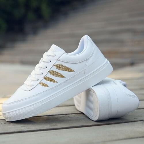 QWEDF Spring autumn fashion white shoes comfortable female platform ladies casual shoes wedge breathable mesh sneakers Z1-07