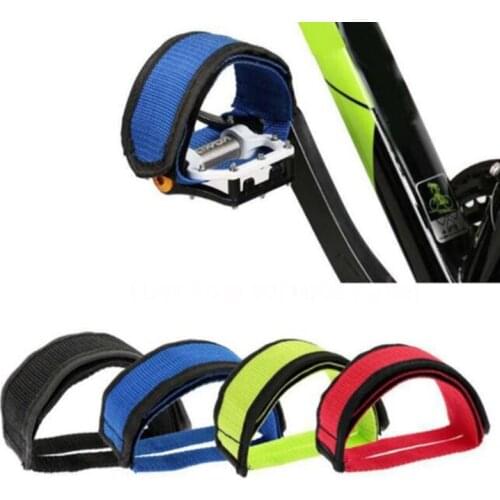 2pcs Nylon Bicycle Pedal Straps Toe Clip Foot Strap Belt Adhesivel Bicycle Pedal Tape Fixed Gear Bike Cycling Cover