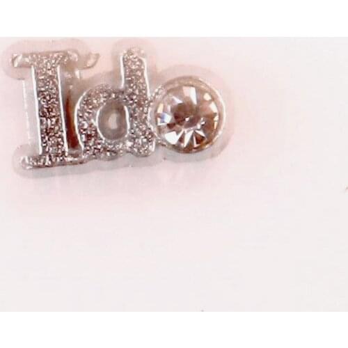 20Pcs/lotAlloy Letter I DO Floating Locket Charms Fit Memory Locket Necklaces Jewelry
