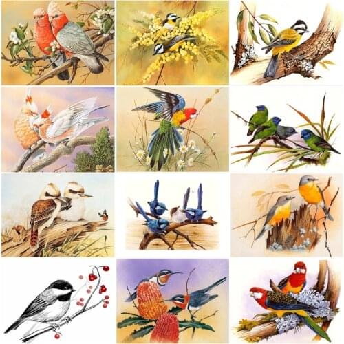 Full Square/Round 5D Diy Diamond Painting Animal Bird Diamond Embroidery Cross Stitch Rhinestone Mosaic Picture Gift Home Decor