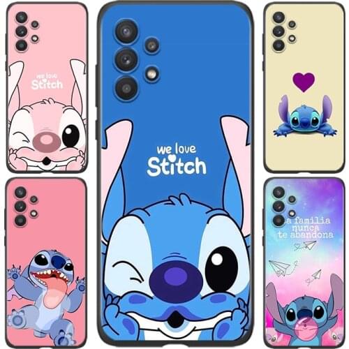 Disney Cute Lilo Stitch For Samsung A91 A72 A71 A52 A51 A42 A41 A32 A31 A22 A21S A12 A11 A03 A02S A01 5G Phone Case