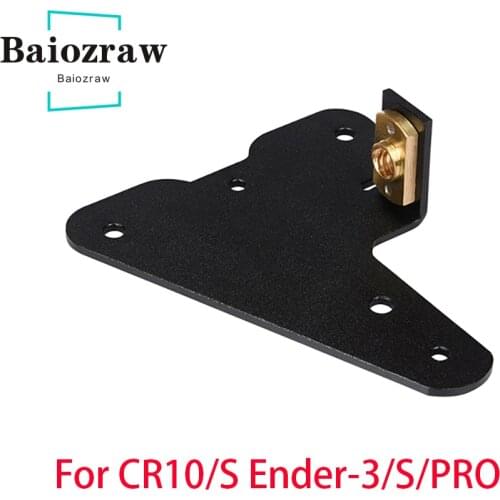 3D Printer Parts Dual Z axis Upgrade Sheet Metal With Brass Lead Screw Nut For CR10 CR10S Ender3 S PRO Z-axis Fixed Bracket