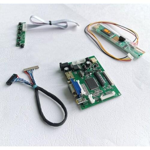 For NL10276BC28 1CCFL inverter 1024*768 laptops screen LVDS 20-Pin VGA 2AV 14.1" LCD screen controller drive board DIY set