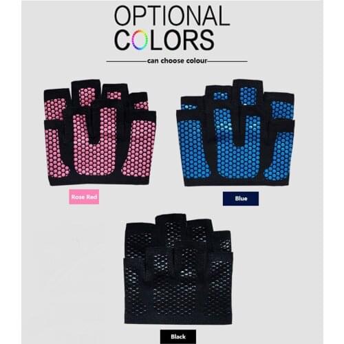 Breathable Fitness Half Finger Gloves Hollow Back Gym Gloves Building Training Exercise Men Women Sport Workout Accessories