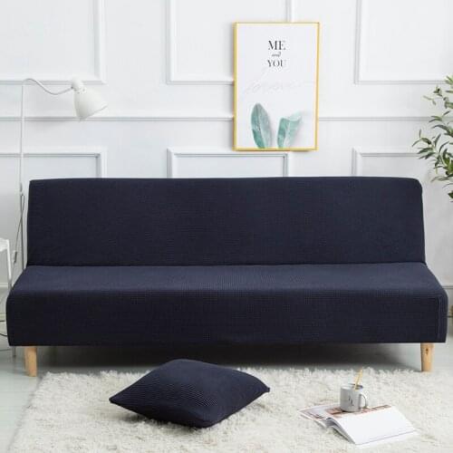Elastic Thick Solid Folding Sofa Bed Cover Stretch Armless All-inclusive Slipcovers Universal Protector Without Armrest For Home