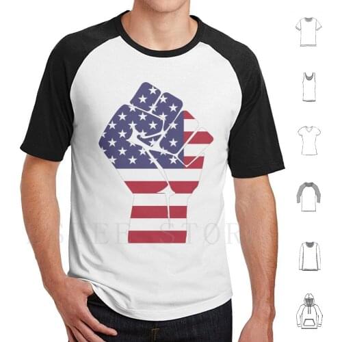 AmericaS Fist For Civil Rights T Shirt Print Cotton America Usa United States Black Rights Black Lives Matter Black Lives